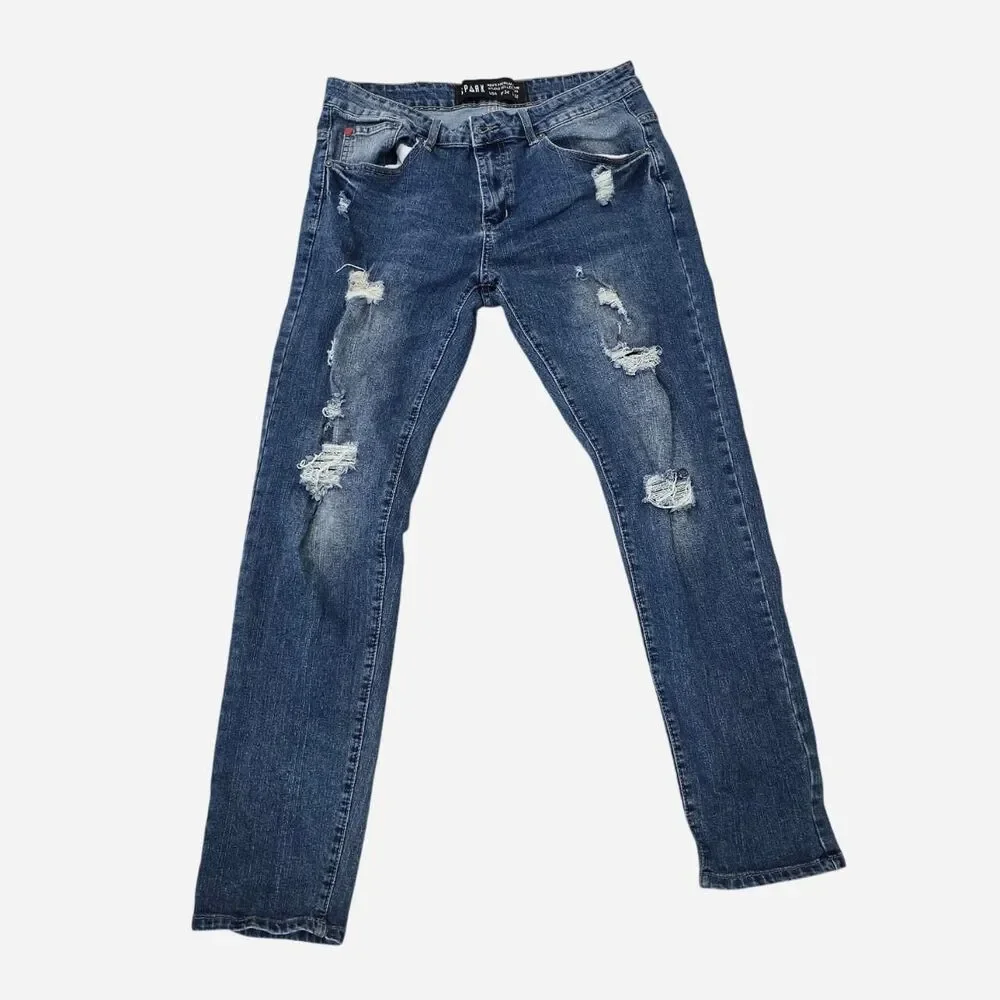 Spark Jeans Men's Prem Denim Studio Collection USA W34 L32 Blue Skinny Fit Jeans